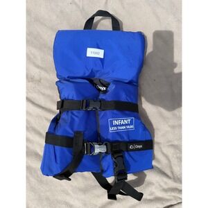 Onyx Life Jacket Blue Infant Less Than 50lbs Type II PFD Adjustable Straps 11002
